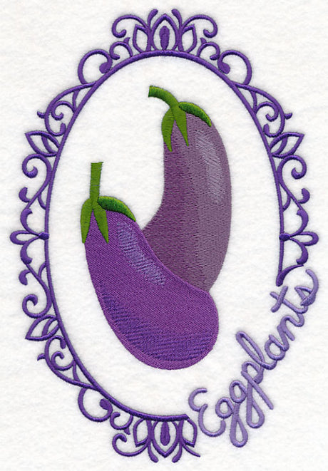 Vegetable Cameo - Eggplants