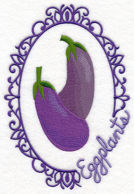 Vegetable Cameo - Eggplants