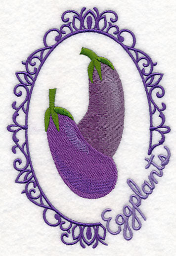 Vegetable Cameo - Eggplants