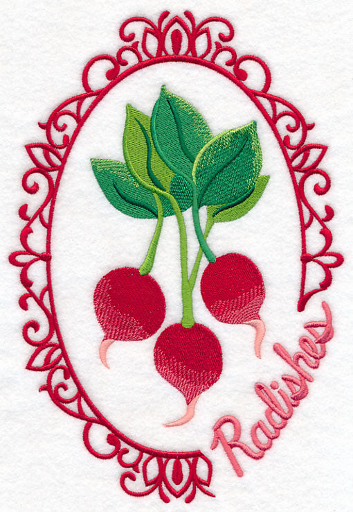 Vegetable Cameo - Radishes
