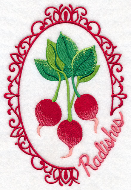 Vegetable Cameo - Radishes