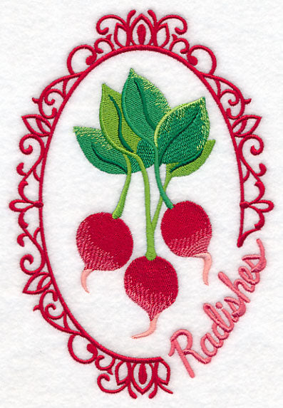 Vegetable Cameo - Radishes