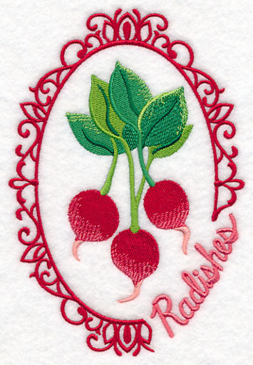 Vegetable Cameo - Radishes
