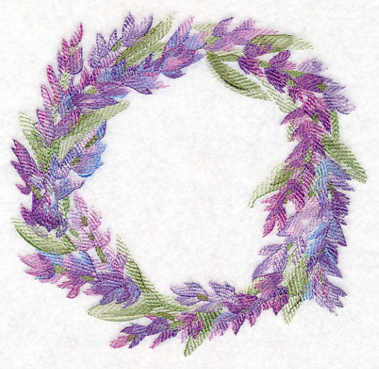 Lavender Wreath in Watercolor