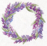 Lavender Wreath in Watercolor