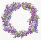 Lavender Wreath in Watercolor