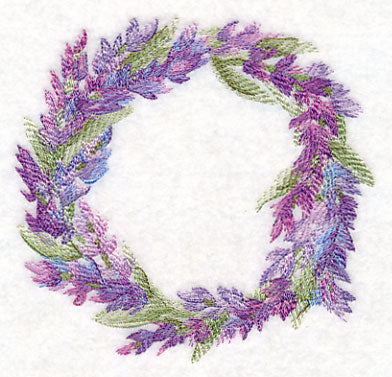 Lavender Wreath in Watercolor