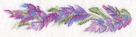 Lavender Border in Watercolor