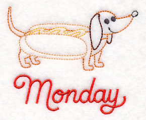 Monday Dachshund (Vintage)