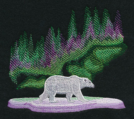 Northern Lights Polar Bear