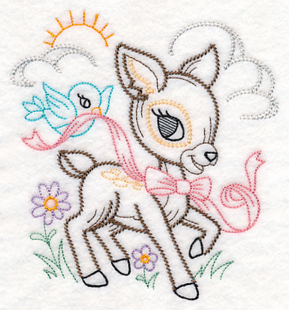 Playful Deer (Vintage)