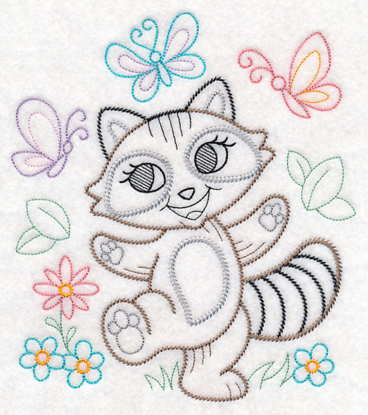 Playful Raccoon (Vintage)