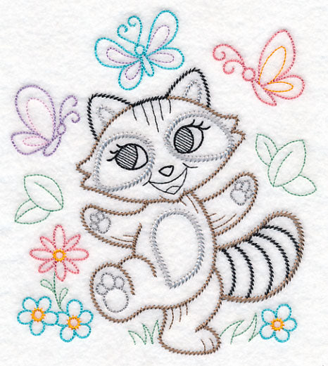 Playful Raccoon (Vintage)