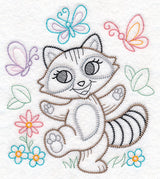 Playful Raccoon (Vintage)
