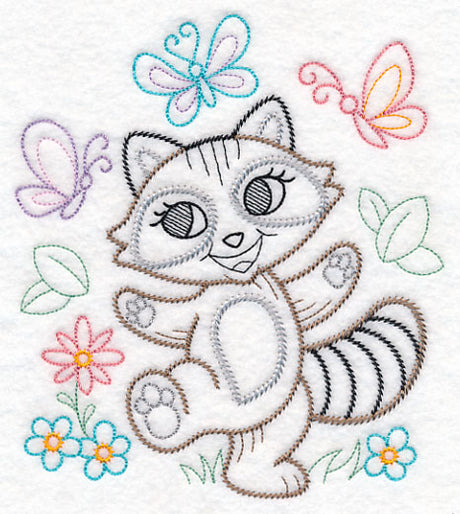 Playful Raccoon (Vintage)