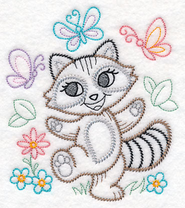 Playful Raccoon (Vintage)