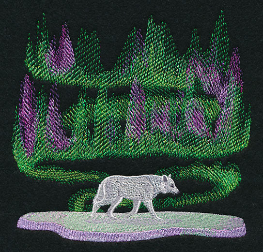 Northern Lights Wolf