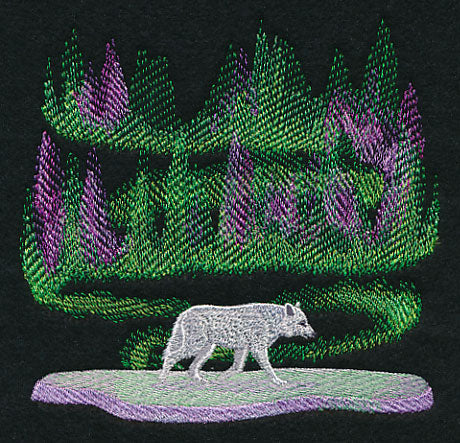 Northern Lights Wolf