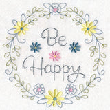 Be Happy Wreath (Vintage)