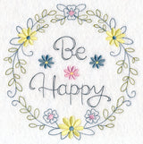 Be Happy Wreath (Vintage)
