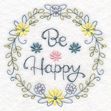 Be Happy Wreath (Vintage)