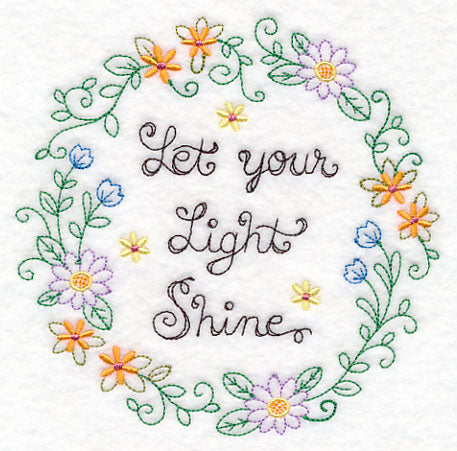 Let Your Light Shine Wreath (Vintage)