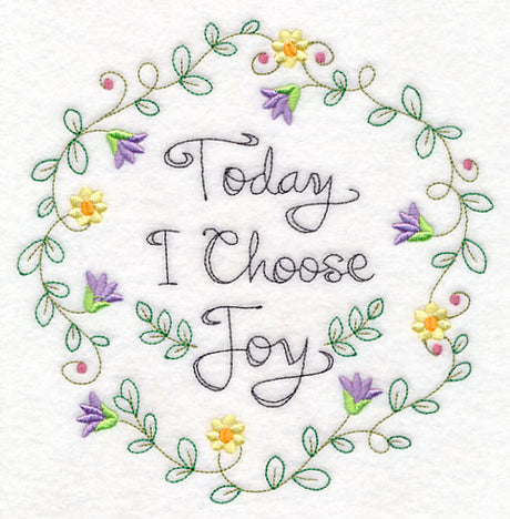 Today I Choose Joy Wreath (Vintage)