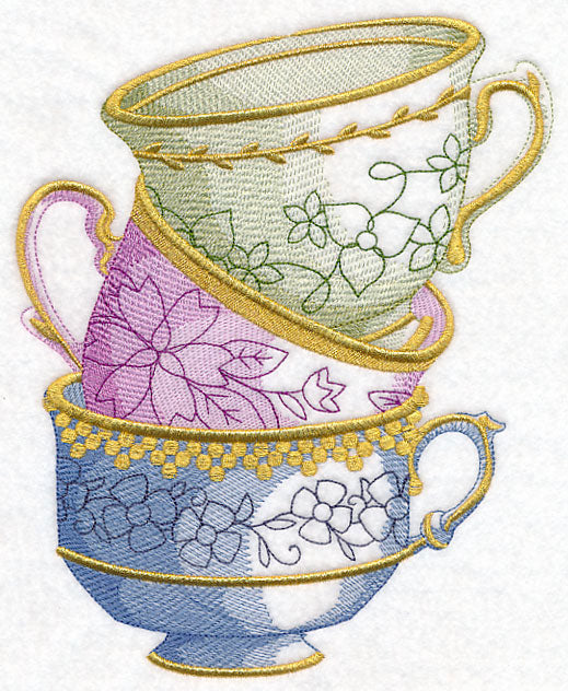 Antique Teacup Stack