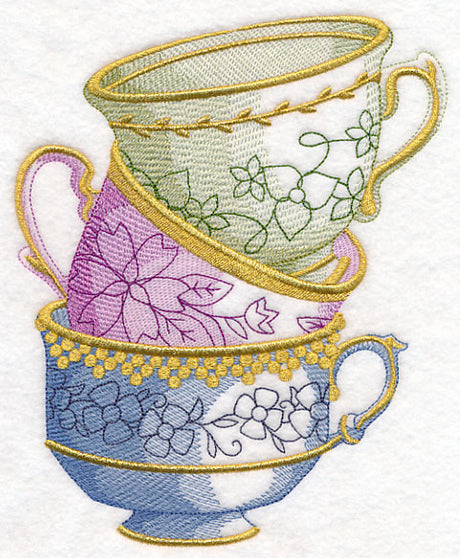 Antique Teacup Stack