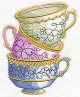 Antique Teacup Stack