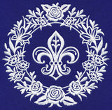 Fleur De Lis Medallion (Whitework)
