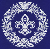 Fleur De Lis Medallion (Whitework)