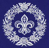 Fleur De Lis Medallion (Whitework)