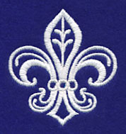 Fleur De Lis (Whitework)