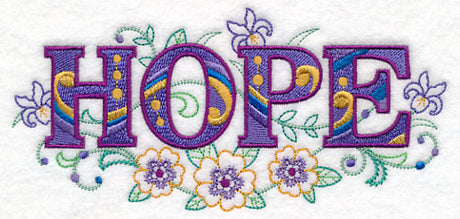 Hope with Vintage Flower Fade