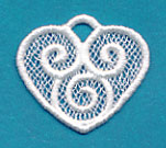 Heart Charm (Lace)
