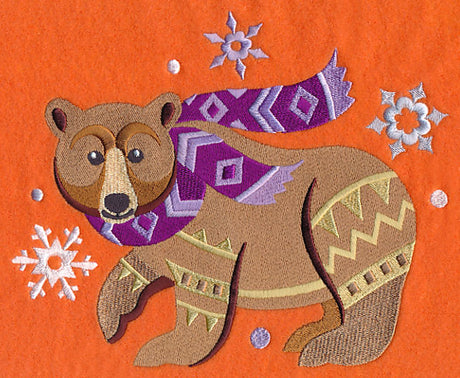 Retro Winter Bear