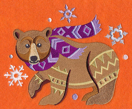 Retro Winter Bear