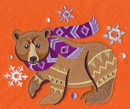 Retro Winter Bear