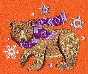 Retro Winter Bear