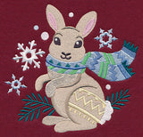 Retro Winter Bunny