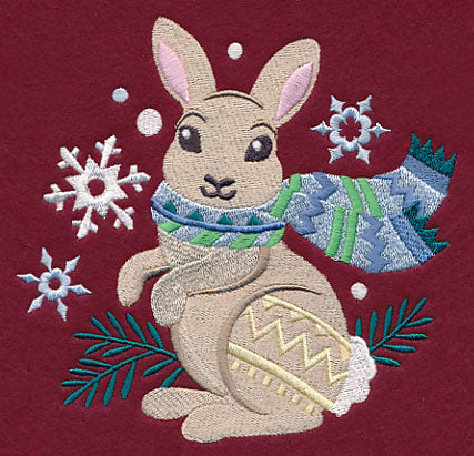 Retro Winter Bunny