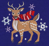 Retro Winter Deer