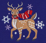 Retro Winter Deer