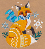 Retro Winter Fox