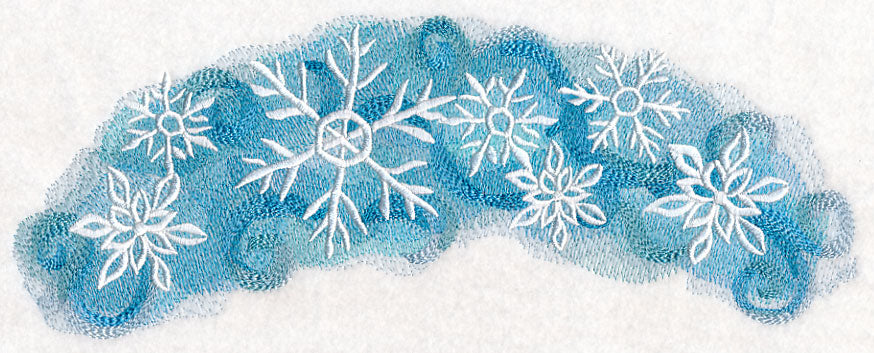 Snowflakes in Watercolor Spray