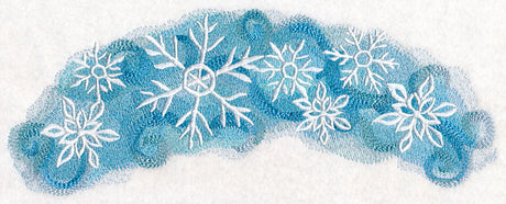 Snowflakes in Watercolor Spray