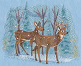 Serene Deer Scene in Watercolor