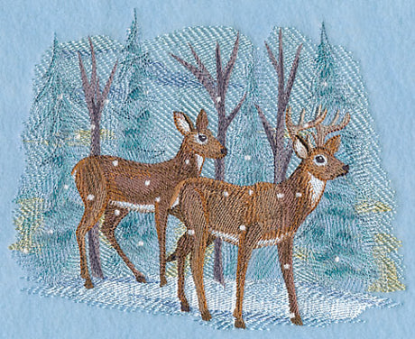 Serene Deer Scene in Watercolor