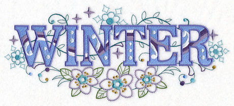 Winter with Vintage Flower Fade